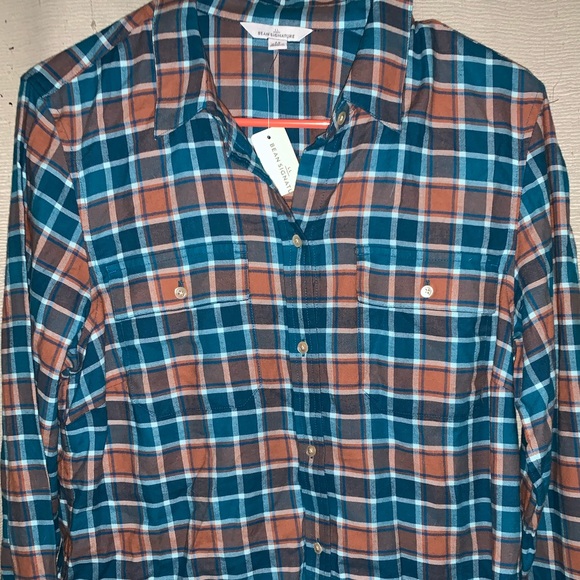 LL Bean plaid shirt YOUTH - Picture 3 of 4